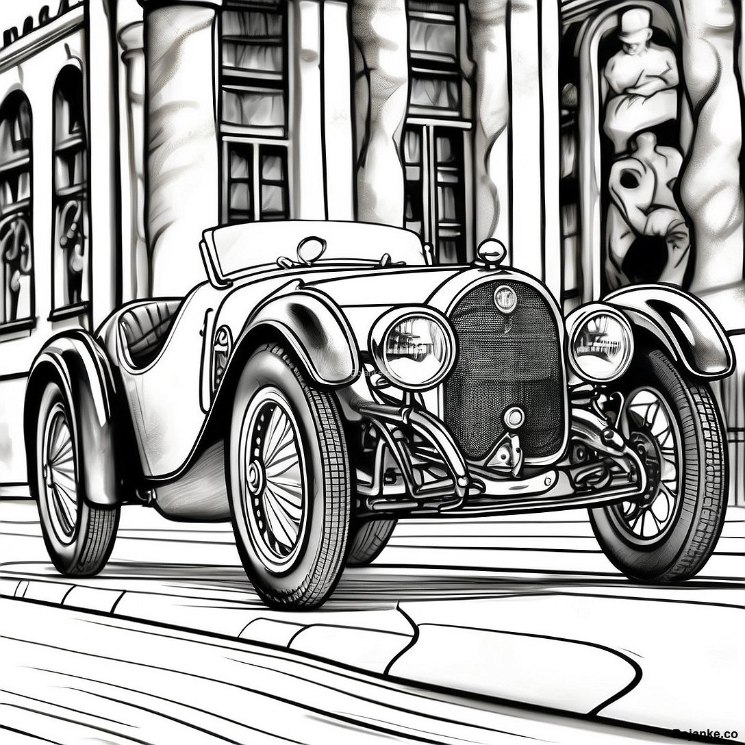 Vintage Bugatti Type 35 Bojanka 36056 7888