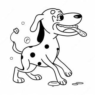 Dalmatinac Sa Tackama Igra U Loptu Bojanka 100037 38711