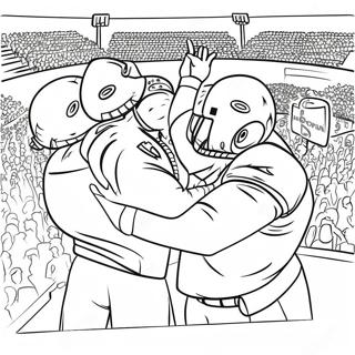 Intenzivna Scena Nfl Utakmice Bojanka 100066-38743