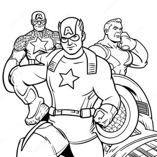 Kapetan Amerika Sa Prijateljima Bojanka 10057 1889