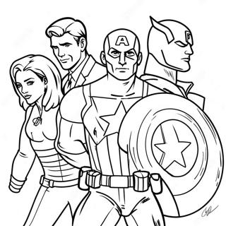 Kapetan Amerika Sa Prijateljima Bojanka 10057 1890