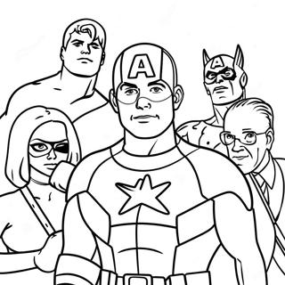 Kapetan Amerika Sa Prijateljima Bojanka 10057 1891