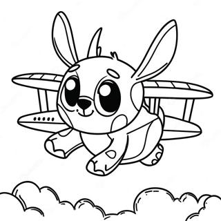 Bojanka Sa Avanturistickim Sticem Koji Leti Avionom 1009-1298