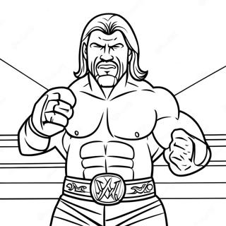 Bojanka Sa Uzbudljivim Triple H U Ringu Бојанке