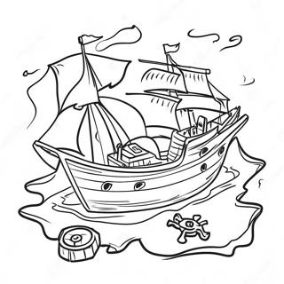 Piratska Mapa Blaga Stranica Za Bojanje 101367-39749