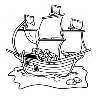 Piratska Mapa Blaga Stranica Za Bojanje 101367-39857