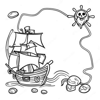 Piratska Mapa Blaga Stranica Za Bojanje 101367-39860