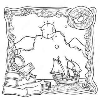 Stara Mapa Blaga Stranica Za Bojanje 101368-39863