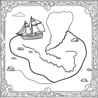 Misticna Mapa Blaga Stranica Za Bojanje 101369-39868