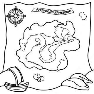 Avanturisticka Mapa Blaga Stranica Za Bojanje 101370-39763