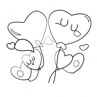 Slatki Baloni U Obliku Srca Za Bojanje 10153-2776