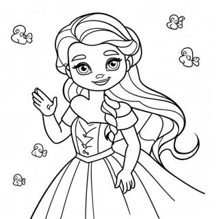 Prekrasna Elza U Blistavoj Haljini Bojanka 101654 40085