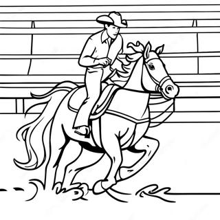 Dinamican Dogadaj Barrel Racing A Stranica Za Bojenje 101937-40310