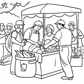 Bojanka Zauzeta Scena Na Pijaci 102090 40421