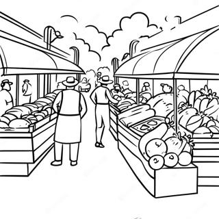 Bojanka Zauzeta Scena Na Pijaci 102090 40424