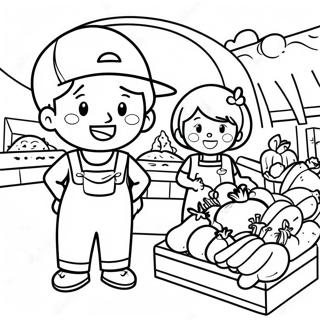 Bojanka Srecna Deca Na Pijaci 102092-40431