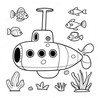 Realisticna Podmornica Istrazuje Okean Bojanka 102143 40468