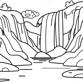 Bojanka Sa Mirnim Planinskim Vodopadom 102710 40908