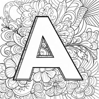 Sarena Stranica Za Bojenje Slova A 102758-40939