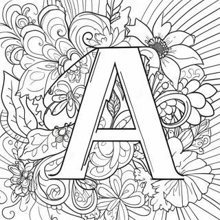 Sarena Stranica Za Bojenje Slova A 102758-40940