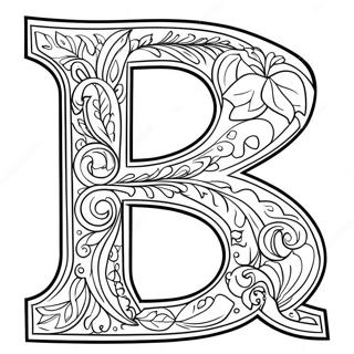 Podebljana Stranica Za Bojenje Slova B 102759-40941