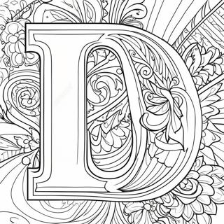 Luksuzna Stranica Za Bojenje Slova D 102761-40952