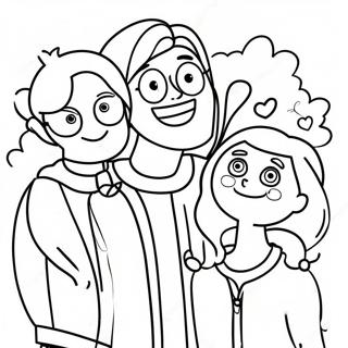 Pobednicki Prijatelji Se Smeskaju Bojanka 102813-40987