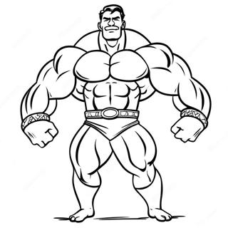 Bojanka Misicavi Muskarac Se Pokazuje 103019 41144