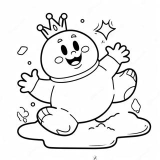 Kralj Boo Kako Lebdi U Vazduhu Za Bojanje 103403-41443