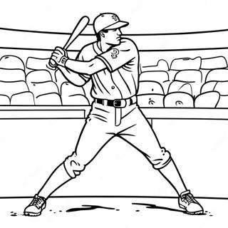 Bojanka Bejzbol Igrac Texas Rangers U Akciji 103684-41658