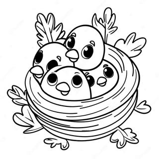 Bojanka Slatki Mali Gavrani U Gnezdu 104226-42084