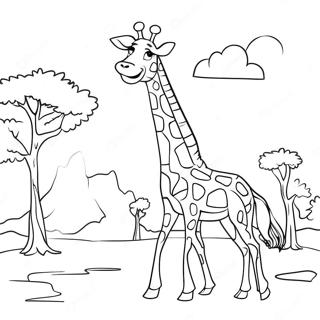 Razigrani Africki Zirafa Bojanka 104999-42685