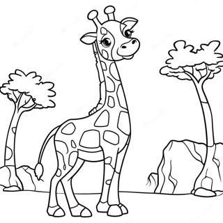 Razigrani Africki Zirafa Bojanka 104999-42686