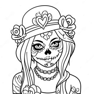 Ostra Gangsta Secerna Lobanja Devojka Bojanka 106312 43720