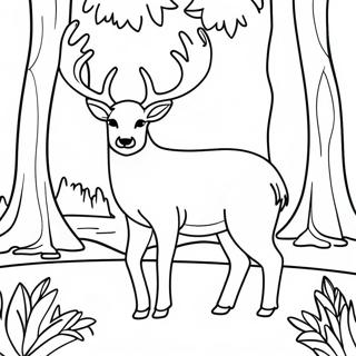 Bojanka Velicanstvenog Jelena U Sumi 106388 43775