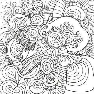 Bojanka Vibrantnih Estetskih Trippy Apstraktnih Oblika 106543 43900