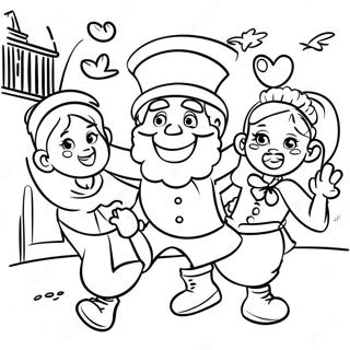 Vesela Povorka Za Dan Svetog Patrika Za Bojanje 10706-2110