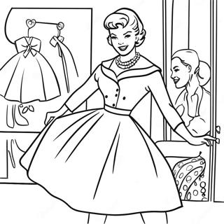 Bojanka Retro Mode Iz 1950 Ih 107308 44503