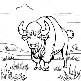 Bojanka Impozantni Bivol Na Polju 107640 44756