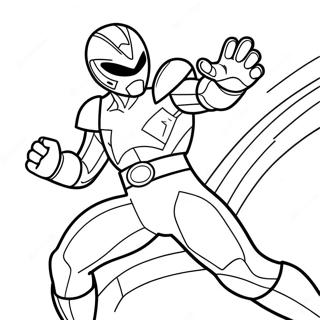 Crveni Ranger U Akciji Za Bojanje 10793-1371