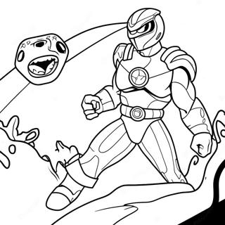 Plavi Ranger Sa Dinozordom Za Bojanje 10794-929