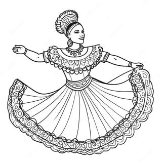 Bojanka Tradicionalnog Kolumbijskog Plesaca 108644-45540