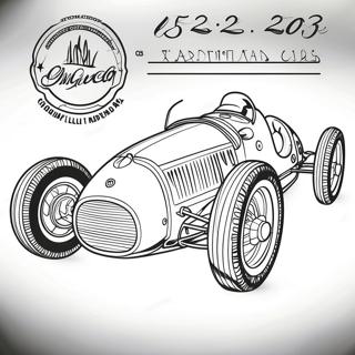 Vintage Trkaci Automobil Za Bojanje 10889 1064