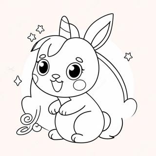 Slatki Zec Jednorog Sa Sjajem Bojanka 109443 46223