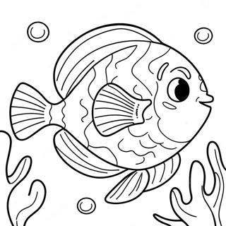 Srecni Flounder U Plivanju Bojanka 110161-46777