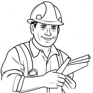 Marljiv Radnik Na Gradilistu Bojanka 110574-47100