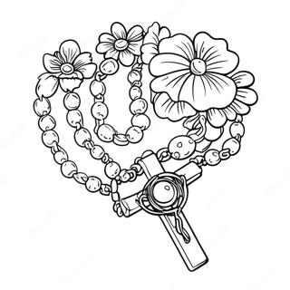 Prekrasna Krunica Sa Cvecem Za Bojanje 110625-47139