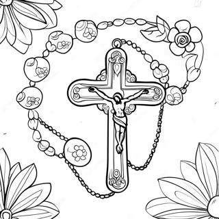 Prekrasna Krunica Sa Cvecem Za Bojanje 110625-47140