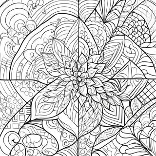 Stranica Za Bojanje Sa Geometrijskim Uzorkom Pokrivaca 110987 47450