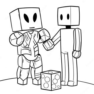 Enderman Drzi Blok Bojanka 111270-47668